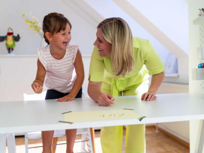 Logopädie ausdrucksstark Freude bei der Therapiearbeit mit Kindern